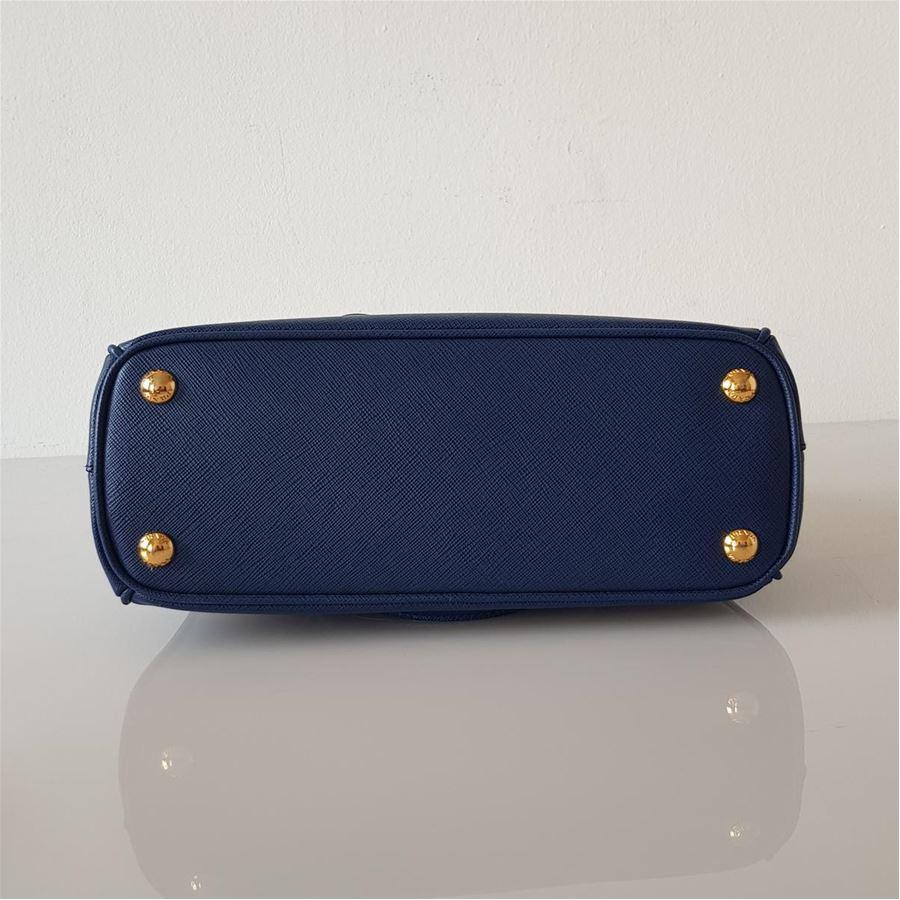 Prada Blue Galleria MIni Bag In New Condition In Gazzaniga (BG), IT