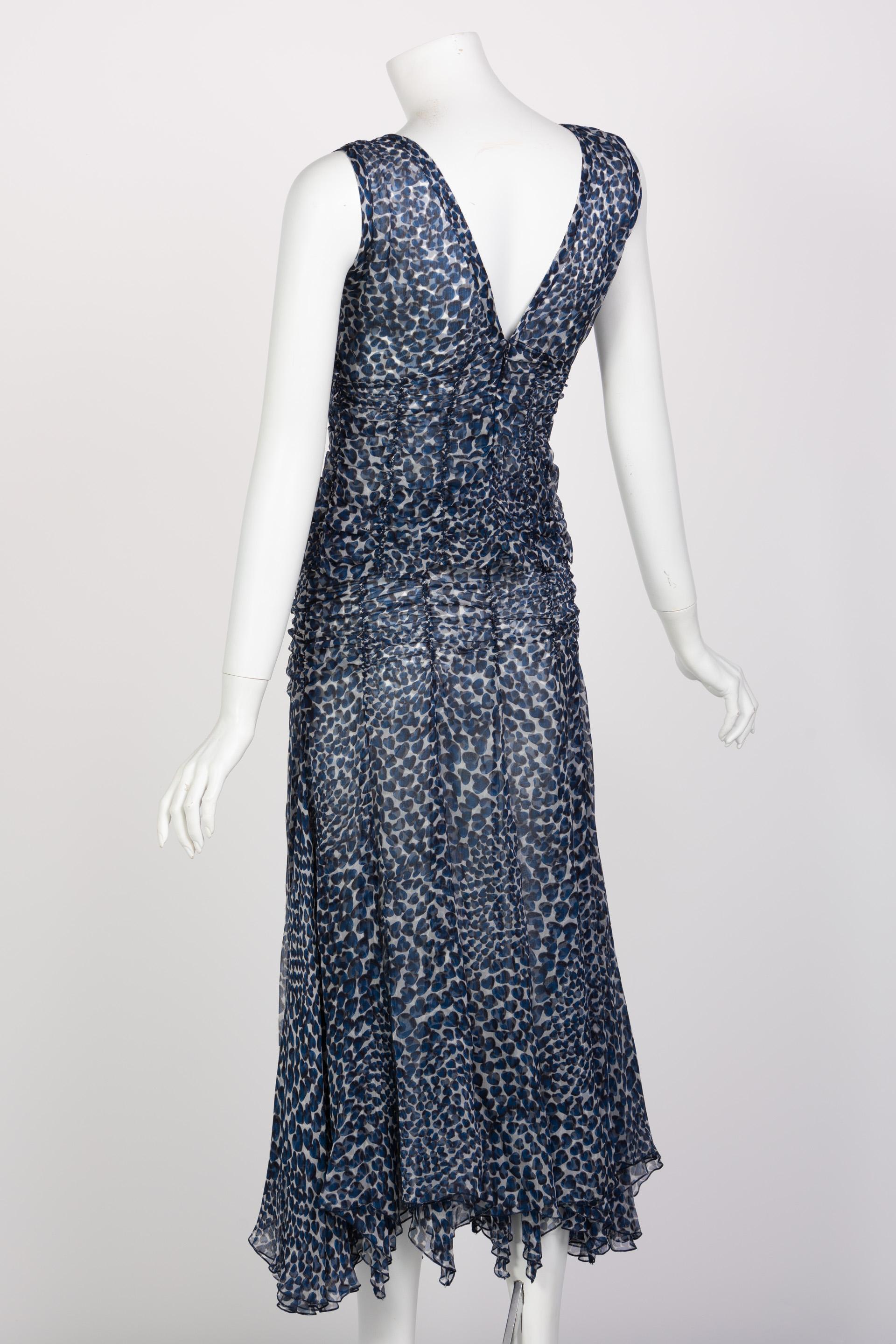 Prada Blue Heart Ruched Top and Skirt Ensemble S/S 2000 im Zustand „Hervorragend“ im Angebot in Boca Raton, FL