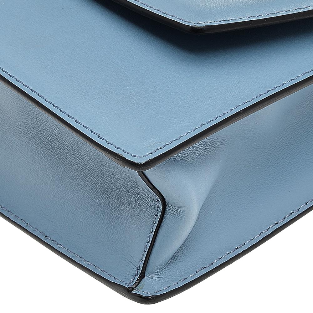 Prada Blue Leather Studded Elektra Crossbody Bag 4