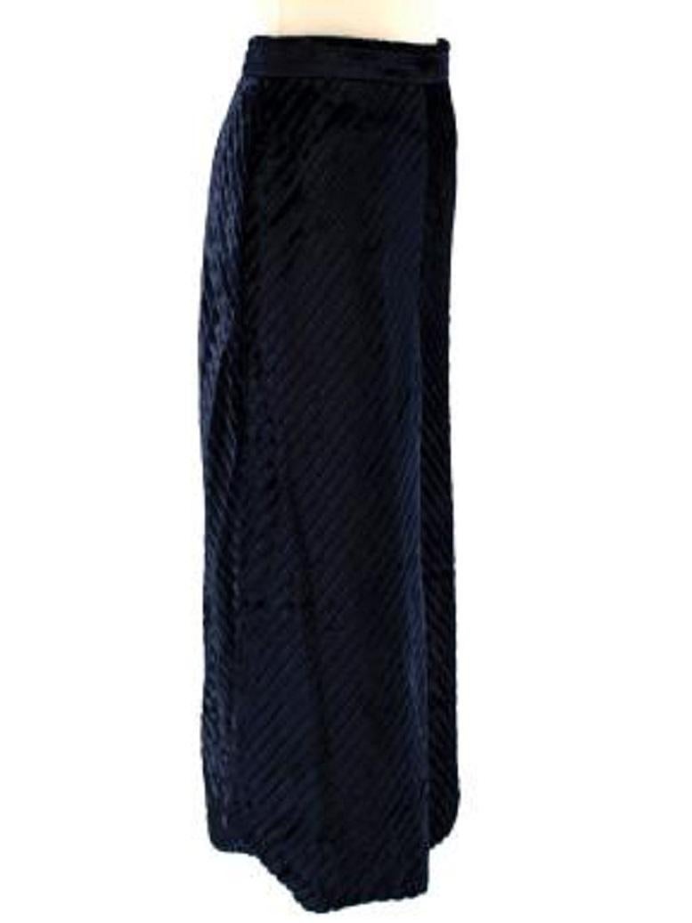 Prada Blue long Skirt In Excellent Condition For Sale In London, GB