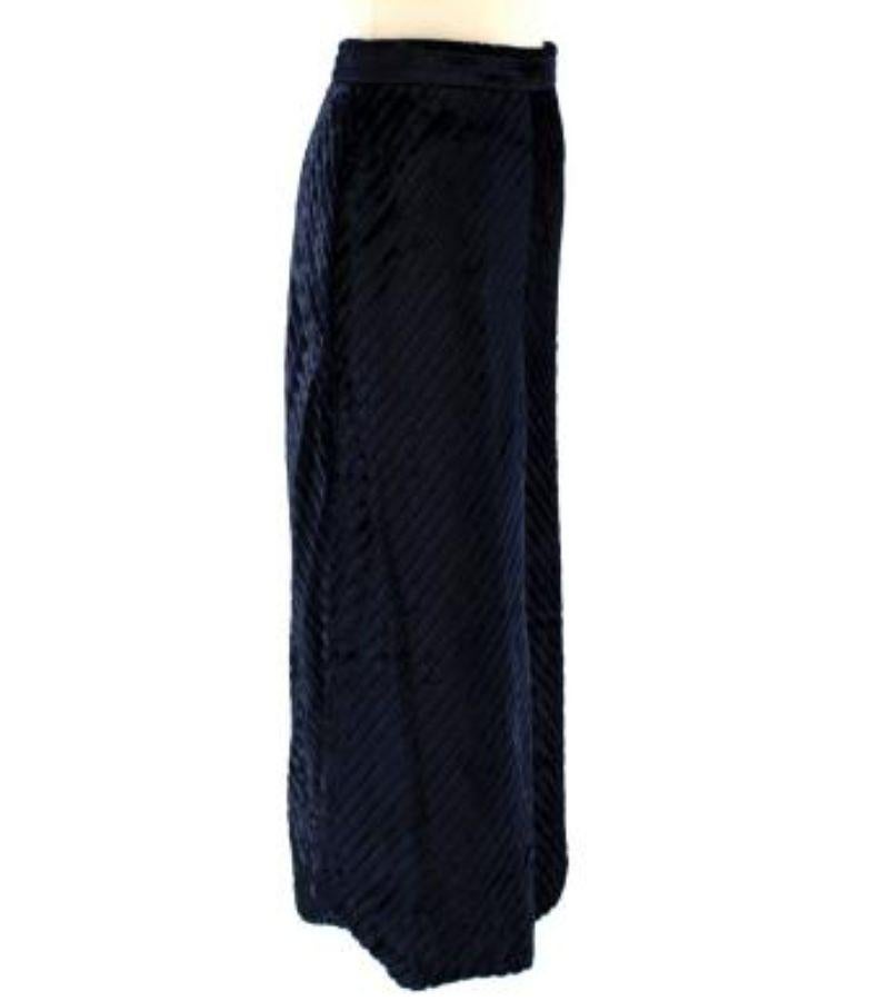 Prada Blue long Skirt In Excellent Condition For Sale In London, GB