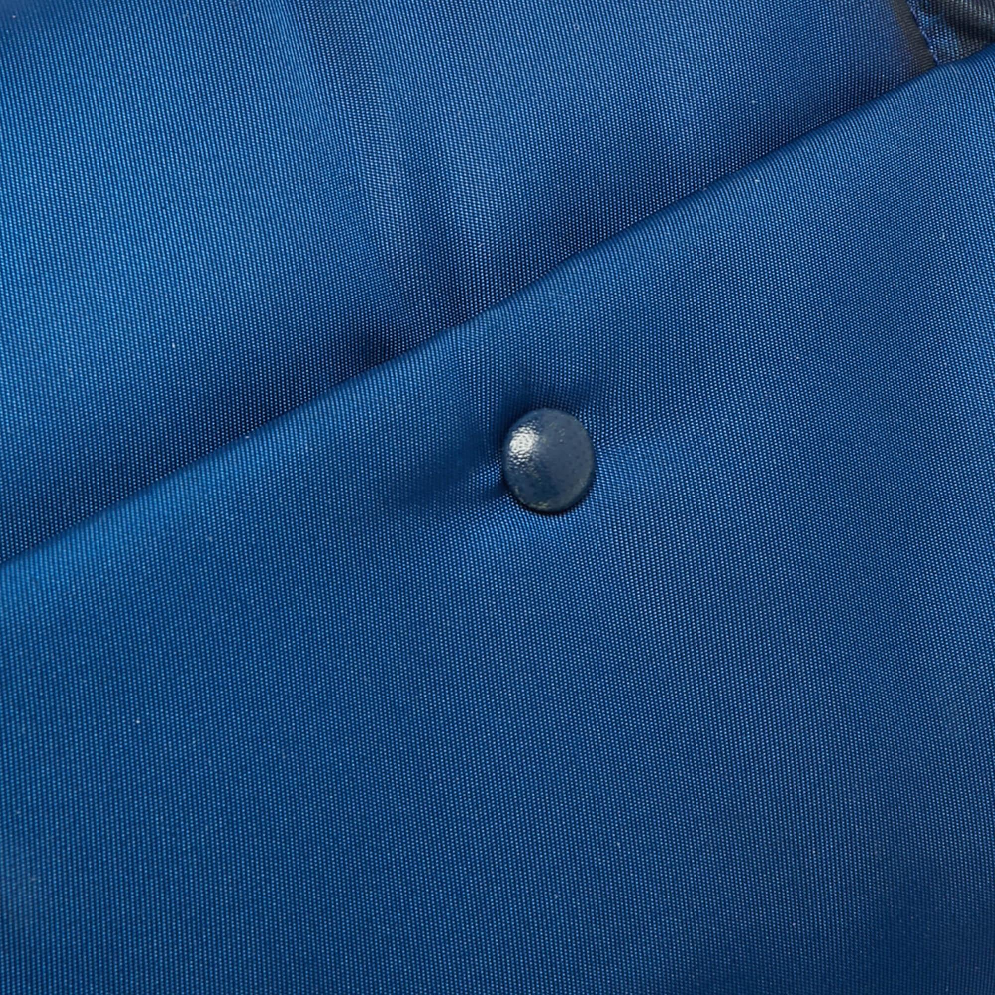Prada Blue Nylon Bomber Chain Shoulder Bag 8