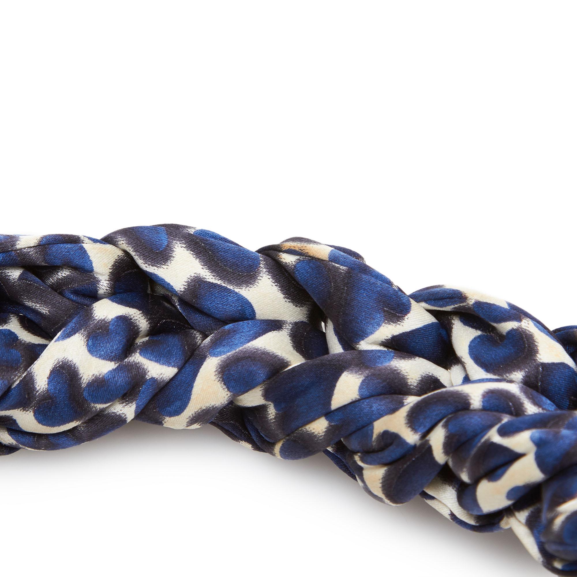 Prada Blue Nylon Fabric Printed Shoulder Bag Italy For Sale 2