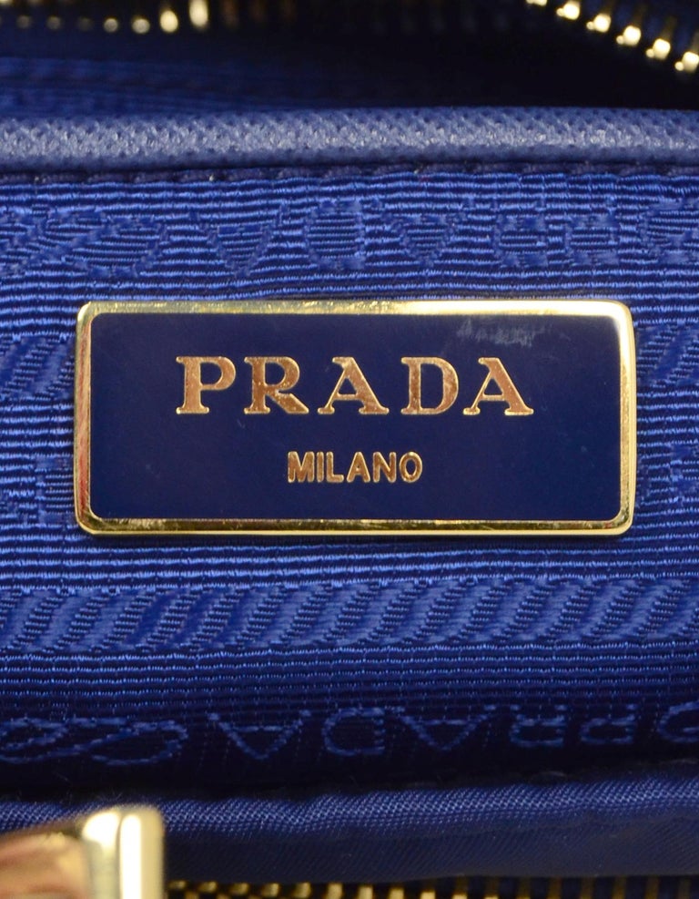 Prada Blue Nylon Messenger Bag For Sale at 1stDibs