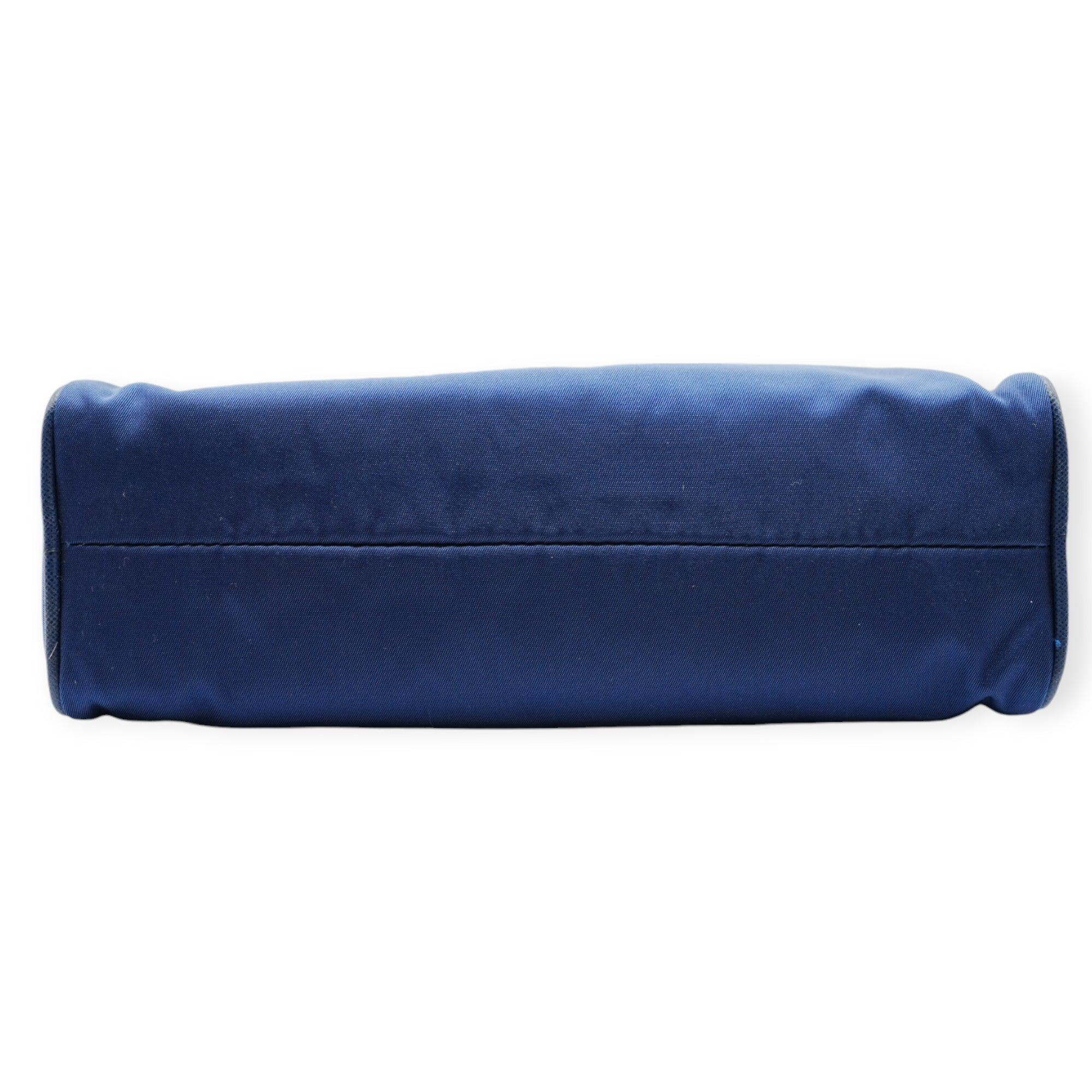 Prada Blue Nylon Shoulder Bag - '10s For Sale 2