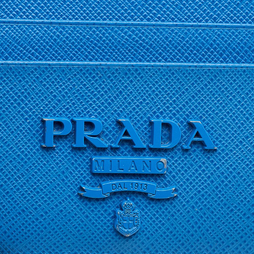 prada card holder blue