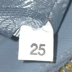 Prada Blue Saffiano Leather Dome Bowler 2way Bag 862918