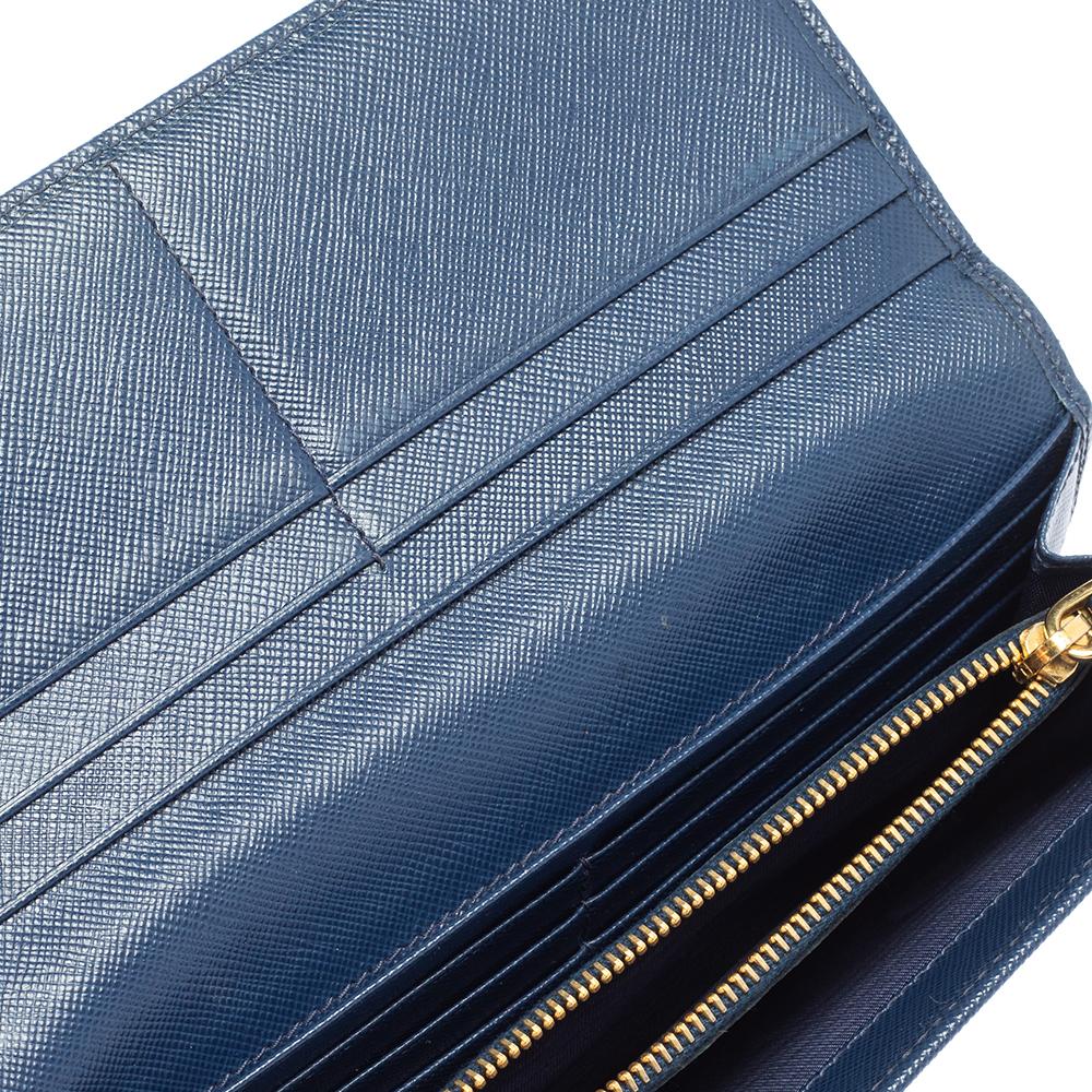 prada blue wallet