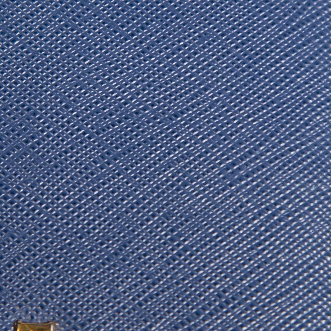 Prada Blue Saffiano Leather Long Wallet 1