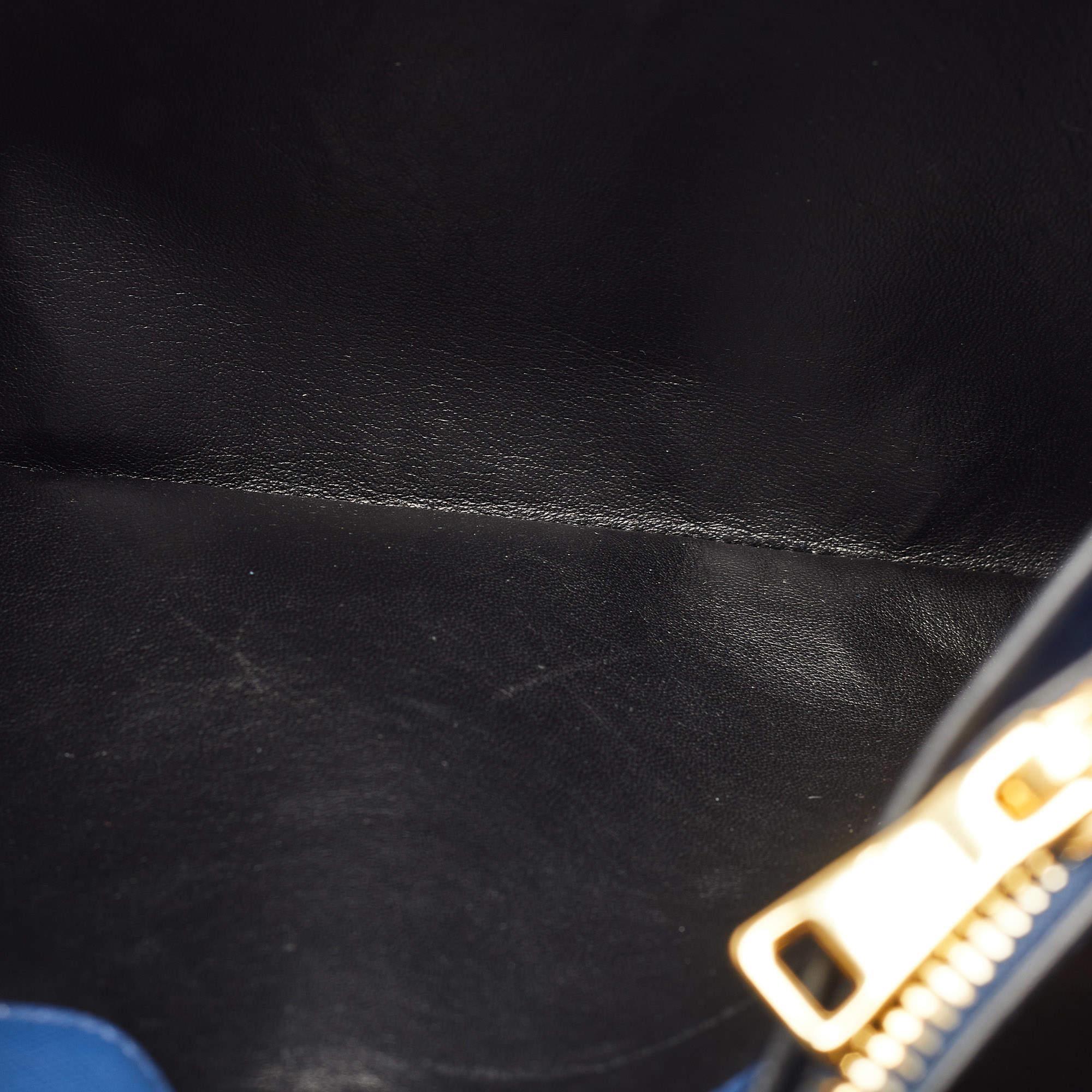 Prada Blue Saffiano Leather Triple Pocket Convertible Tote 10