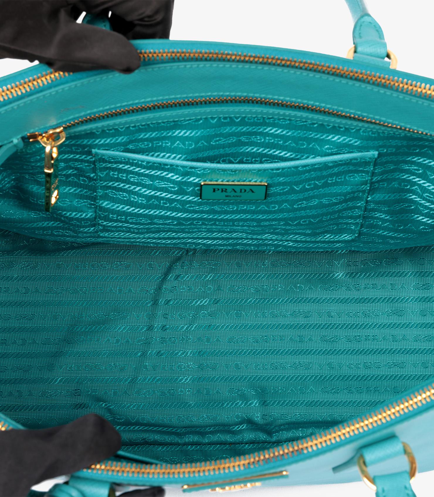 Prada Blue Saffiano Lux Leather Large Galleria Tote 6