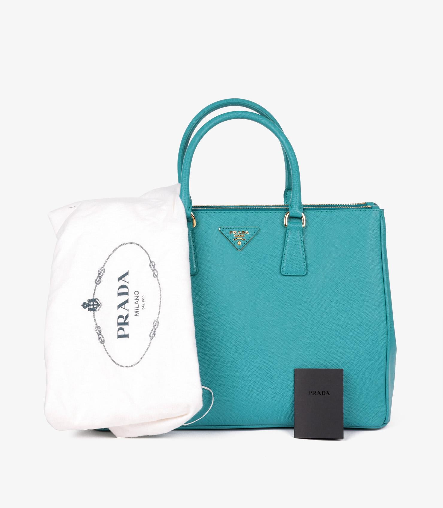 Prada Blue Saffiano Lux Leather Large Galleria Tote 7