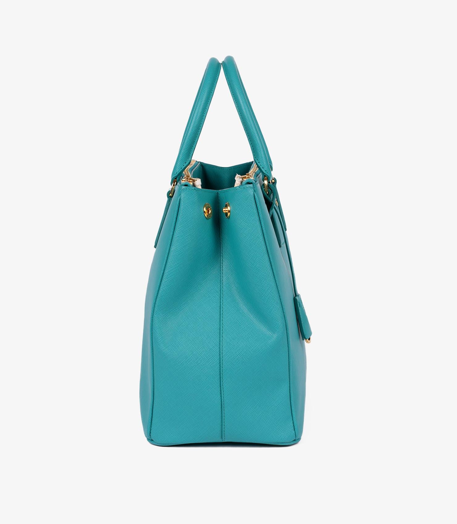 Women's or Men's Prada Blue Saffiano Lux Leather Large Galleria Tote