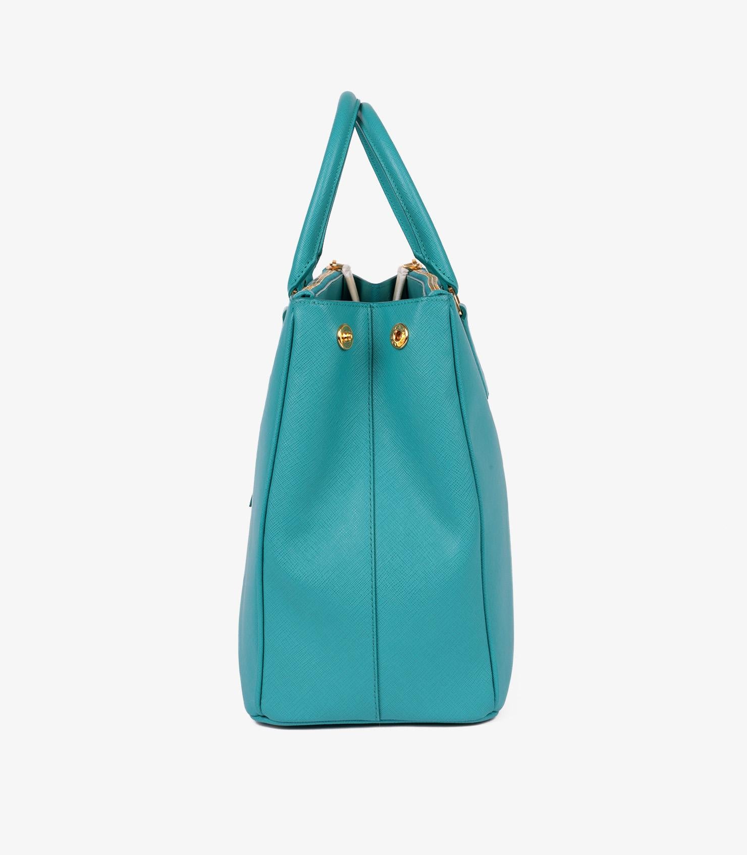 Prada Blue Saffiano Lux Leather Large Galleria Tote 1