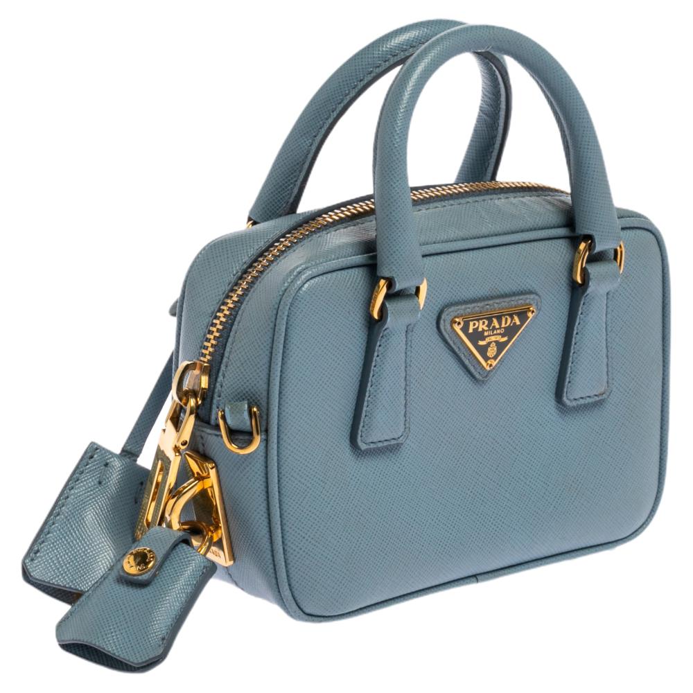 Prada Saffiano Bauletto Handbag Taschen Handtaschen 