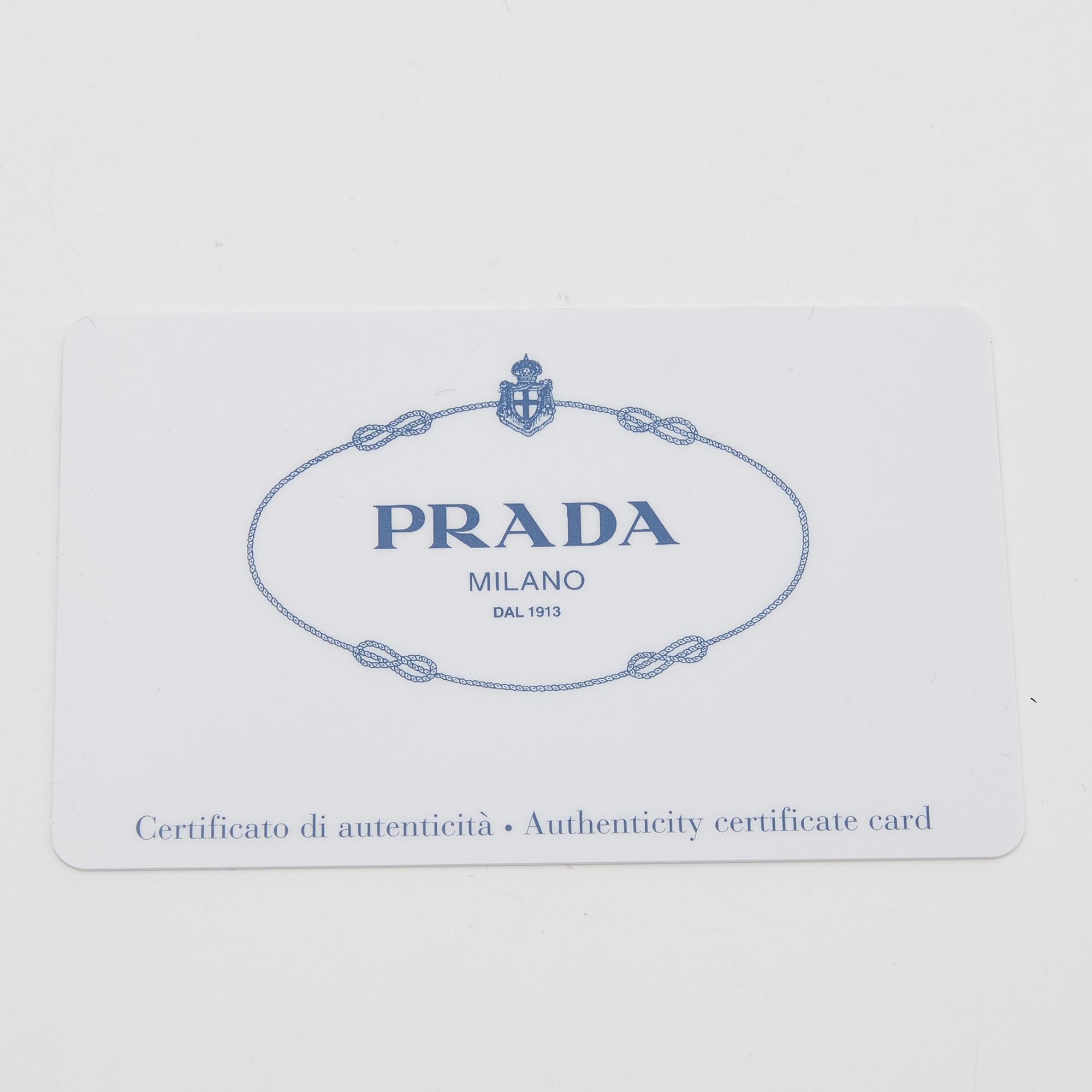 Women's Prada Blue Saffiano Vernice Leather Crystal Pyramid Frame Satchel