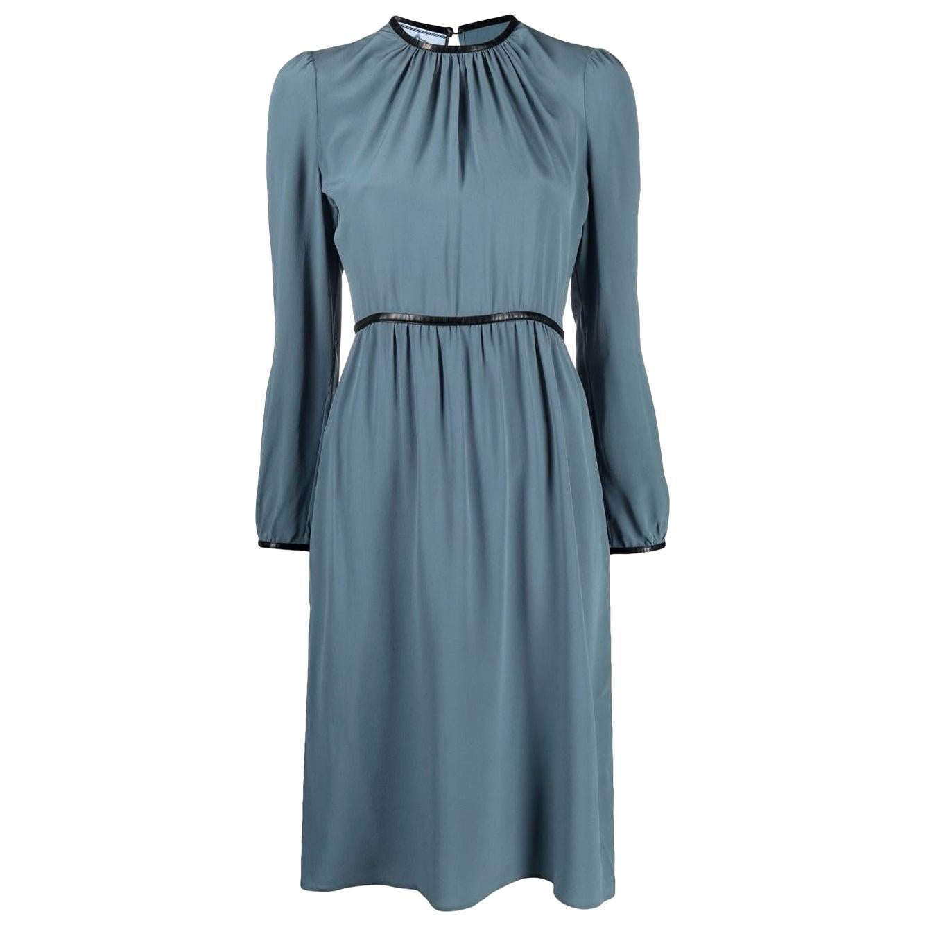 Prada Blue Silk Dress 