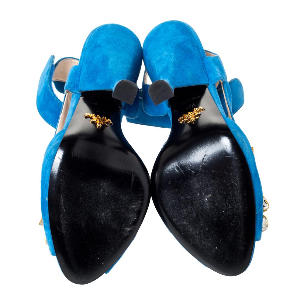 blue prada crystal shoes