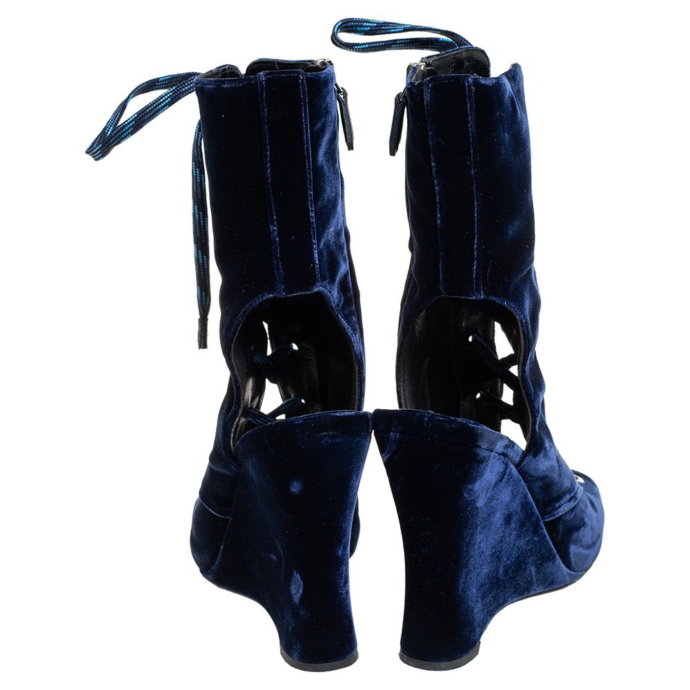 Prada velvet boots discount