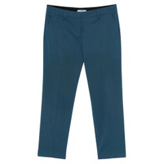 Prada Blue Wool Pants