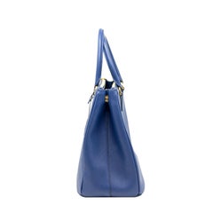 Prada Bluette Galleria Saffiano Leather Large Top Handle Shoulder Bag, 2020.