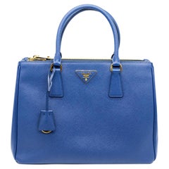 Prada Bluette Galleria Saffiano Leather Large Top Handle Shoulder Bag, 2020.
