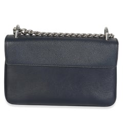 Prada Bluette Saffiano Chain Shoulder Bag