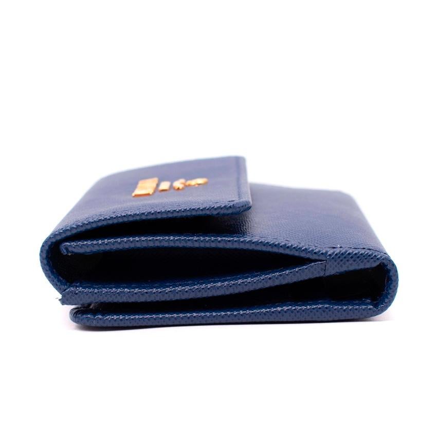 Prada Bluette Small Saffiano Leather Wallet at 1stDibs