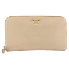 Prada Blush Pink Saffiano Zip Wallet Continental 352pr525