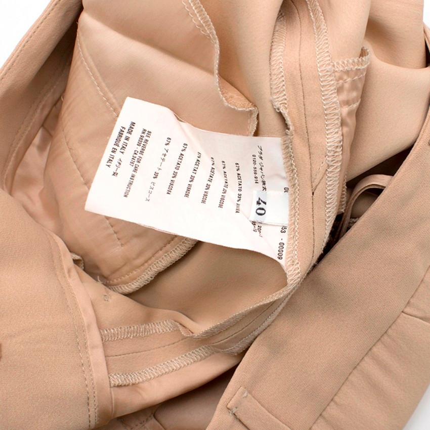 Prada Blush Straight Leg Trousers XS 40  In Excellent Condition In London, GB