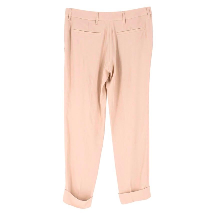 Prada Blush Straight Leg Trousers XS 40  2