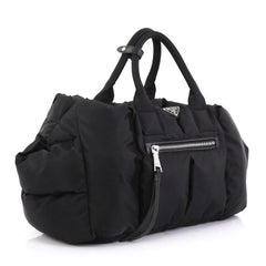 Prada Bomber Convertible Tote Tessuto Groß