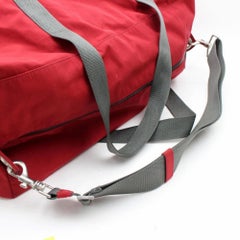 Prada Boston 2way Duffle 866935 Red Nylon Weekend/Travel Bag