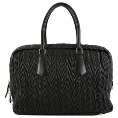 Prada Boston Bag Chevron Nappa Leather