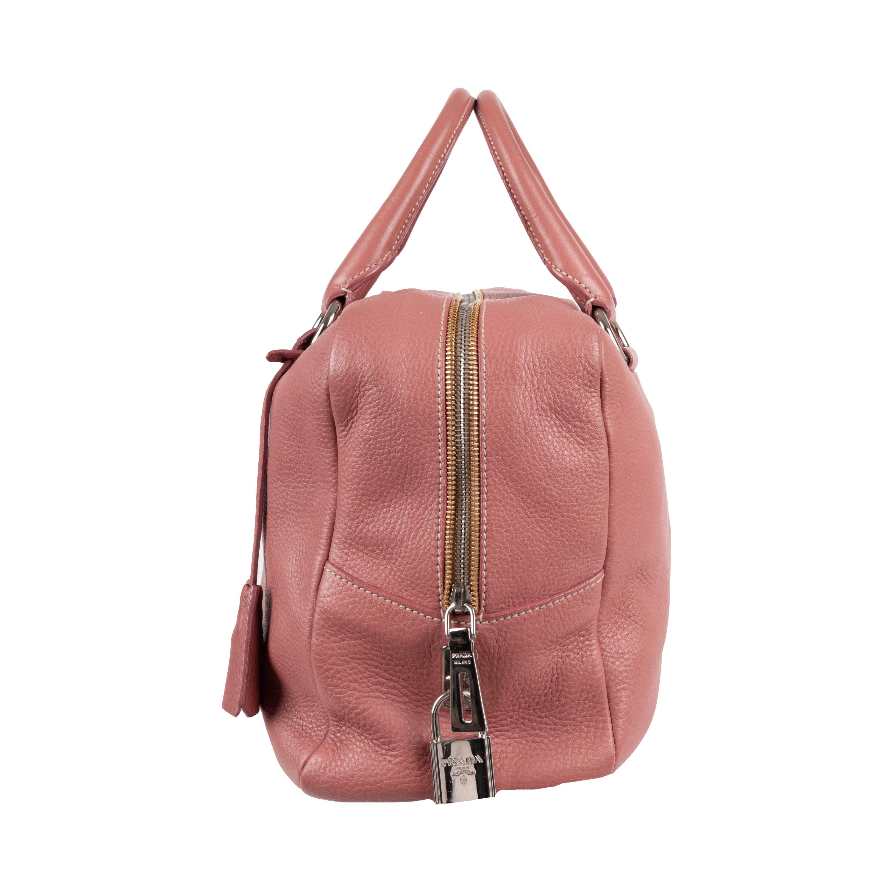 Pink Prada Boston Handbag - '10s For Sale