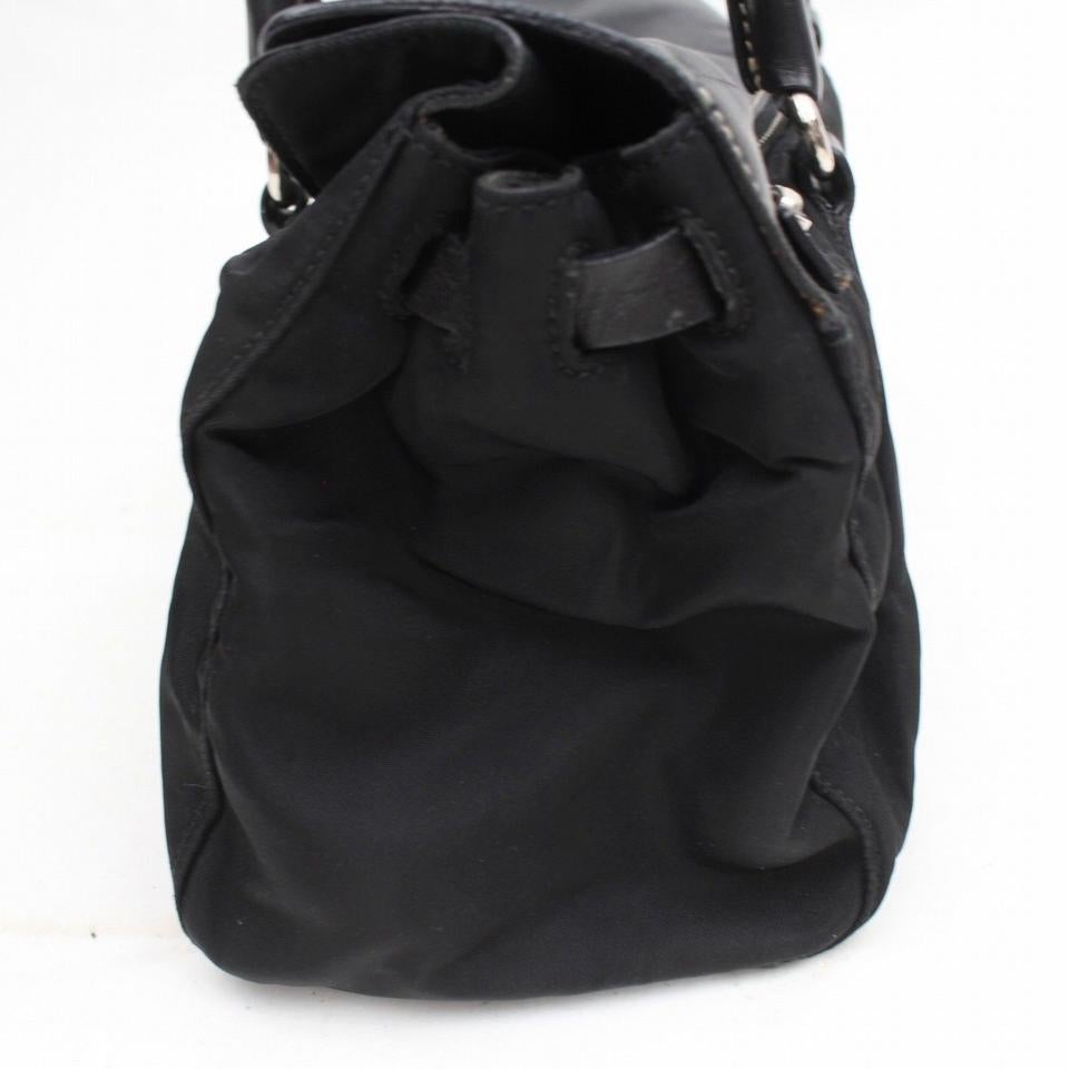 Prada Boston Shoulder 869473 Black Nylon Satchel 1