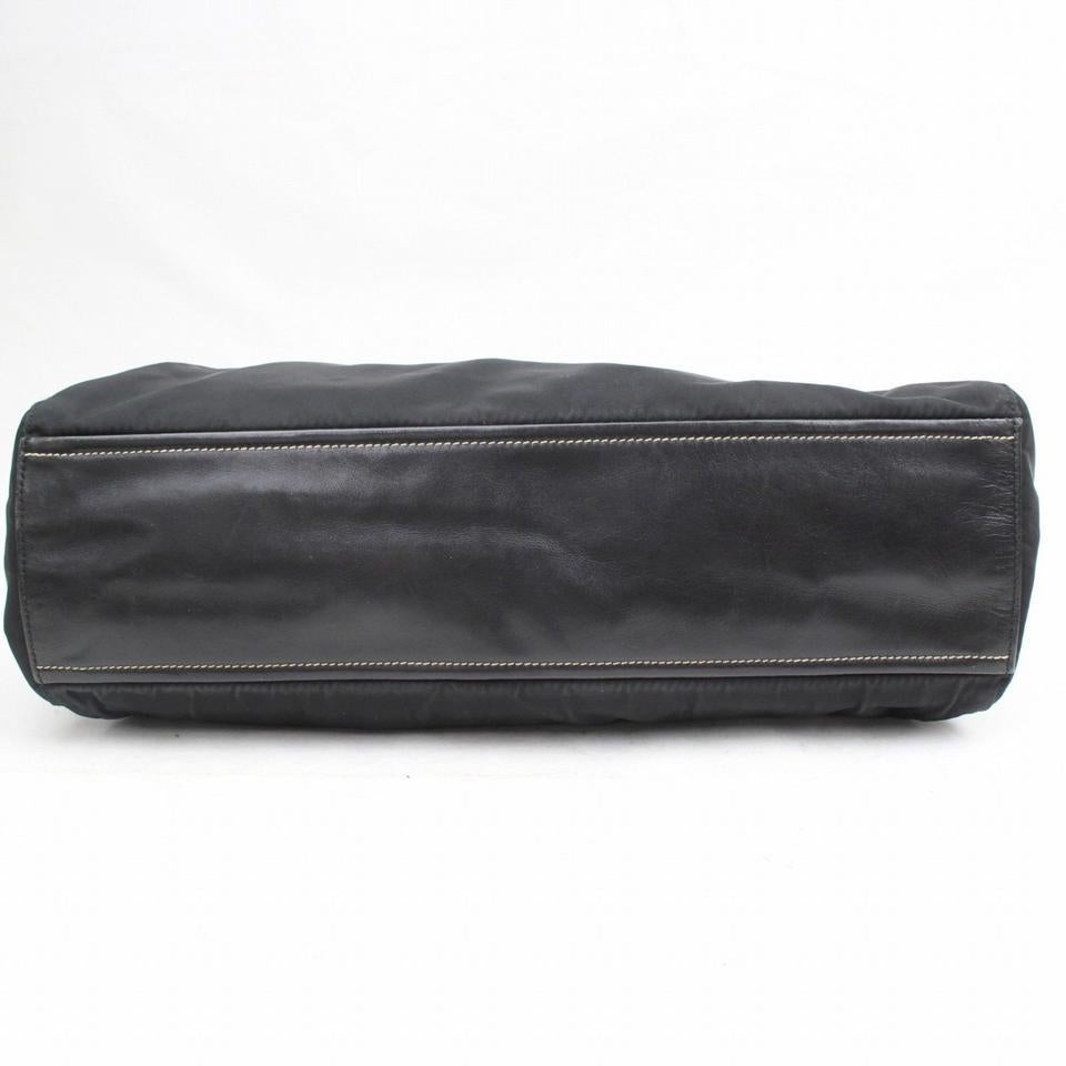 Prada Boston Shoulder 869473 Black Nylon Satchel 2