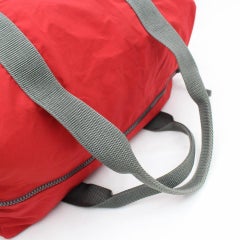 Prada Boston Tessuto Sports 868070 Red Nylon Satchel