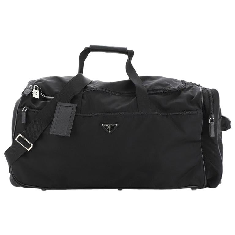 Prada Boston Trolley Tessuto Large