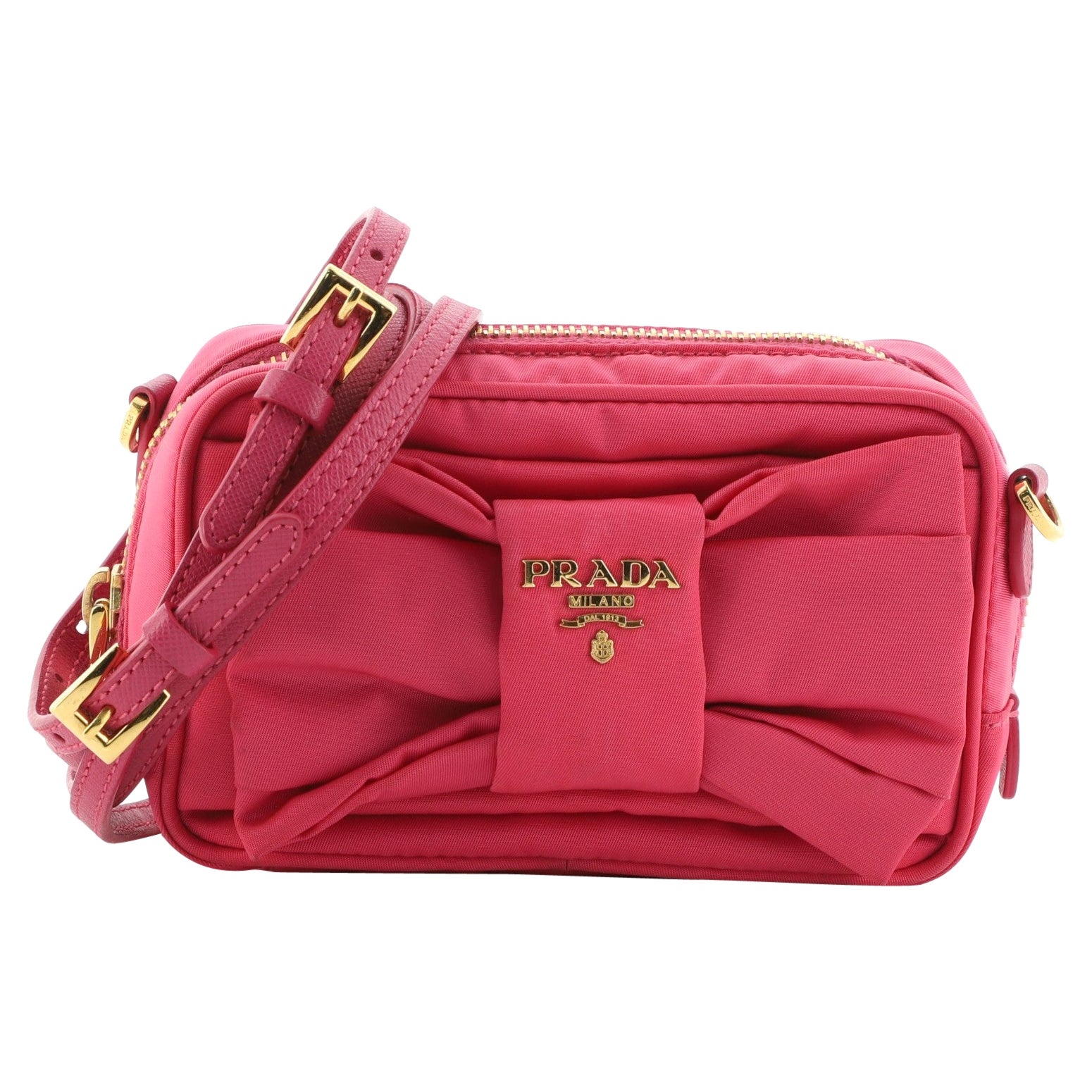 Prada Bow Camera Umhängetasche Tessuto Small