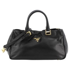 Prada Bow Convertible Satchel Leather Medium
