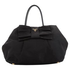 Prada Bow Tote Tessuto with Leather Small