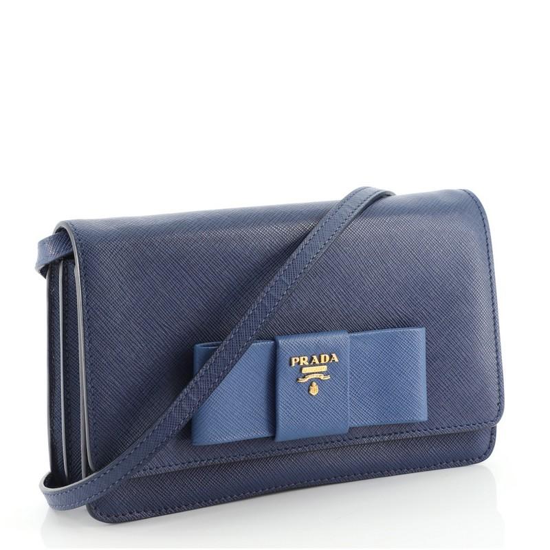 Prada bow wallet outlet