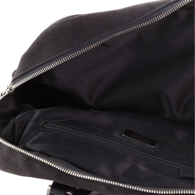 Prada Bowler Tasche Canvas mit Cinghiale Leder Medium 4