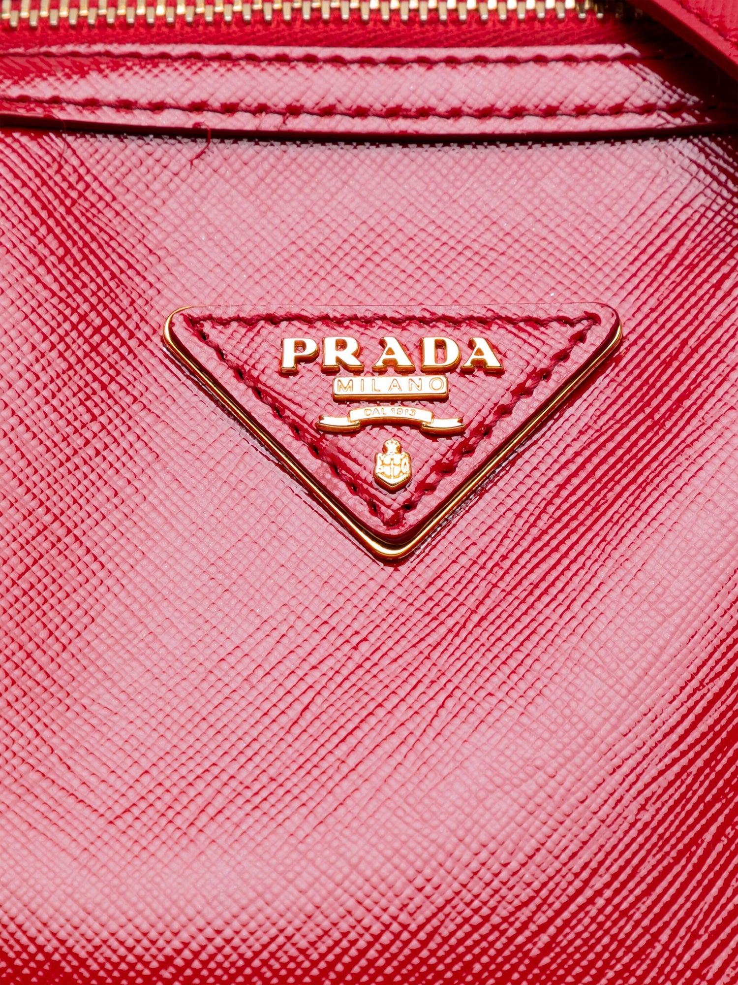 Red Prada Bowler Bag For Sale
