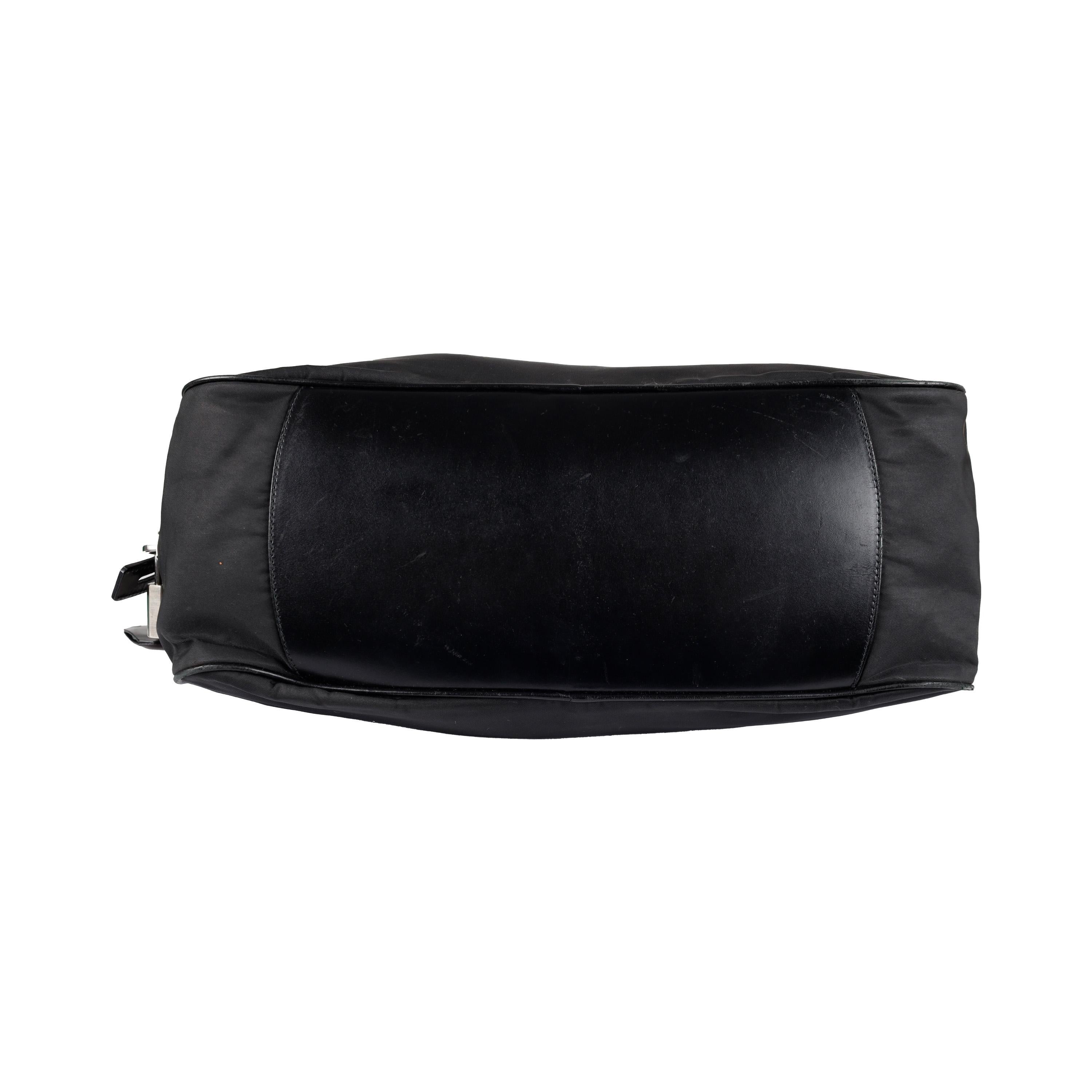 Black Prada Bowling Bag - '00s For Sale