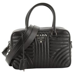 Prada Bowling Bag Diagramme Quilted Leather Medium