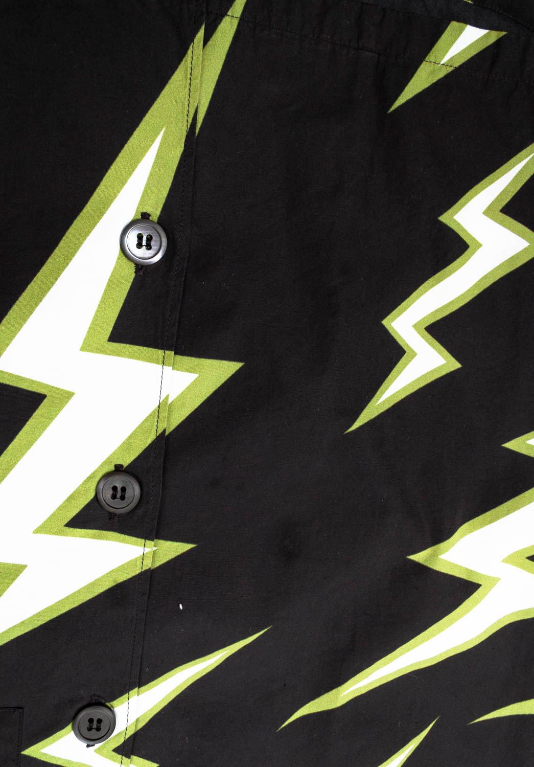 Black Prada Bowling Frankenstein Men Shirt Size M, S1244 For Sale
