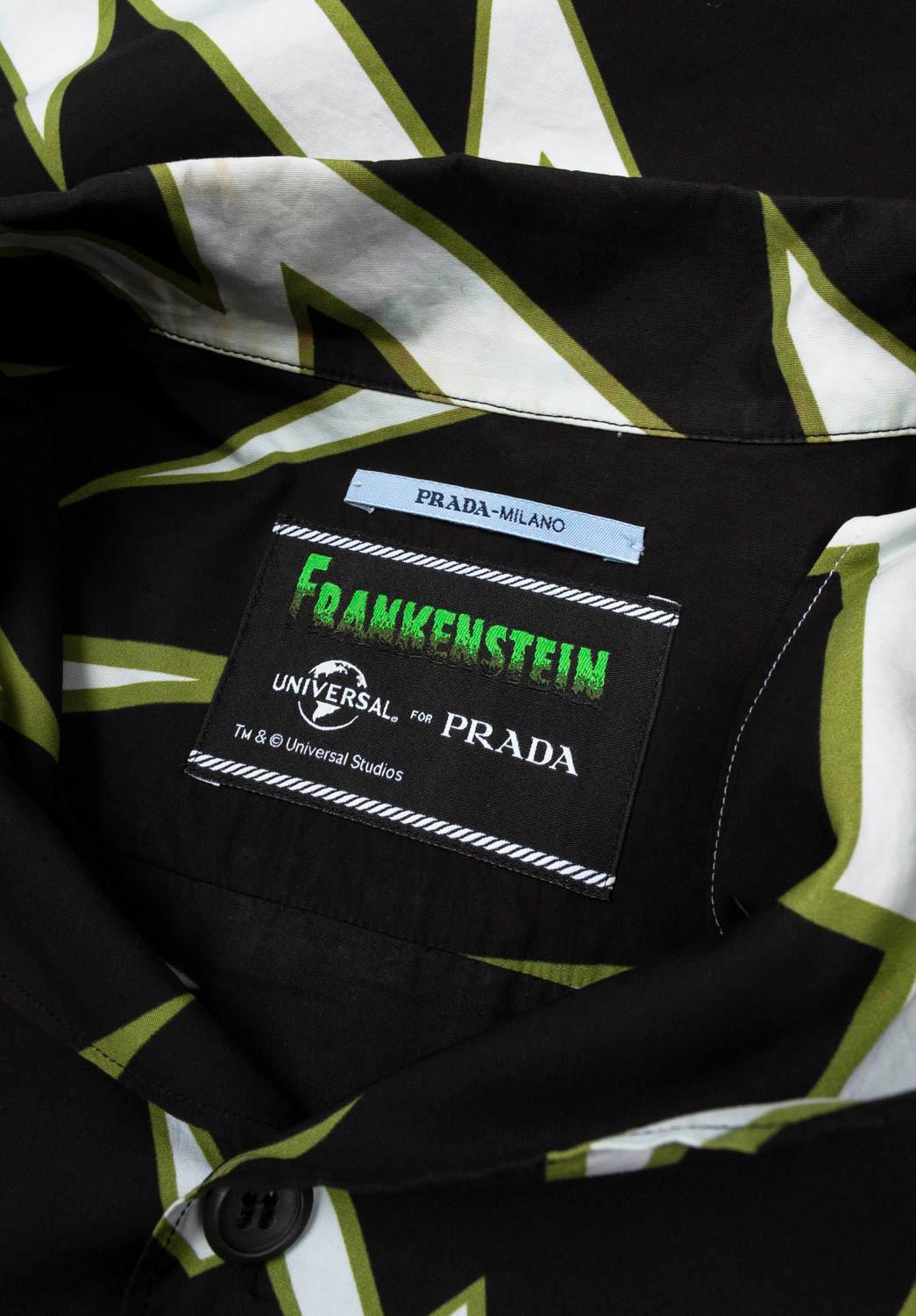 Men's Prada Bowling Frankenstein Men Shirt Size M, S1244 For Sale