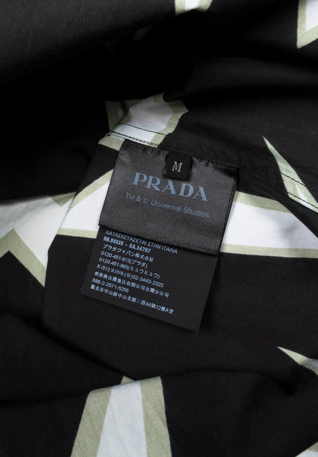 Prada Bowling Frankenstein Men Shirt Size M, S1244 For Sale 1